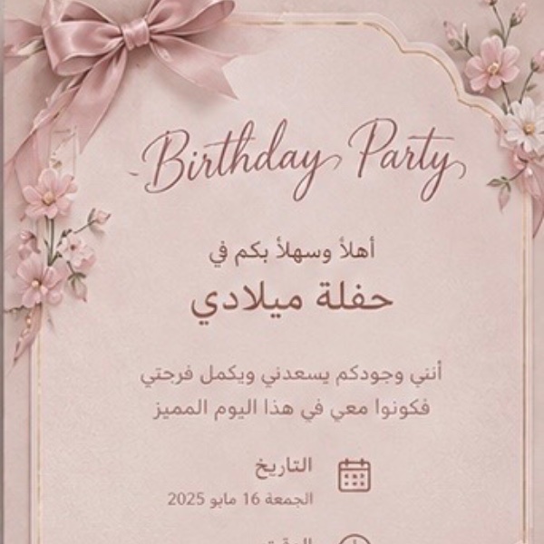 دعوات عيد ميلاد 🎂 