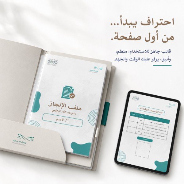 ملف الإنجاز (قالب)