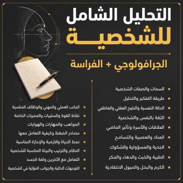 تحليل شامل الفراسة والجرافولوجي